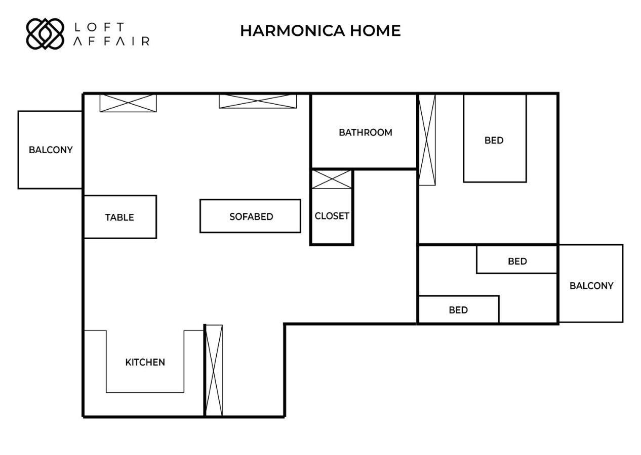 Harmonica Home - Loftaffair Krakow Luaran gambar